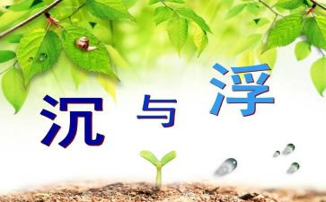 沉与浮实验心得体会6篇