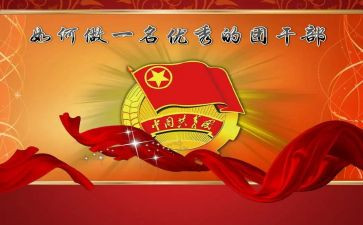 申请团干部的申请书优质6篇